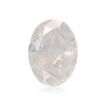 2.50 Carat Fancy White Oval Diamond  GIA