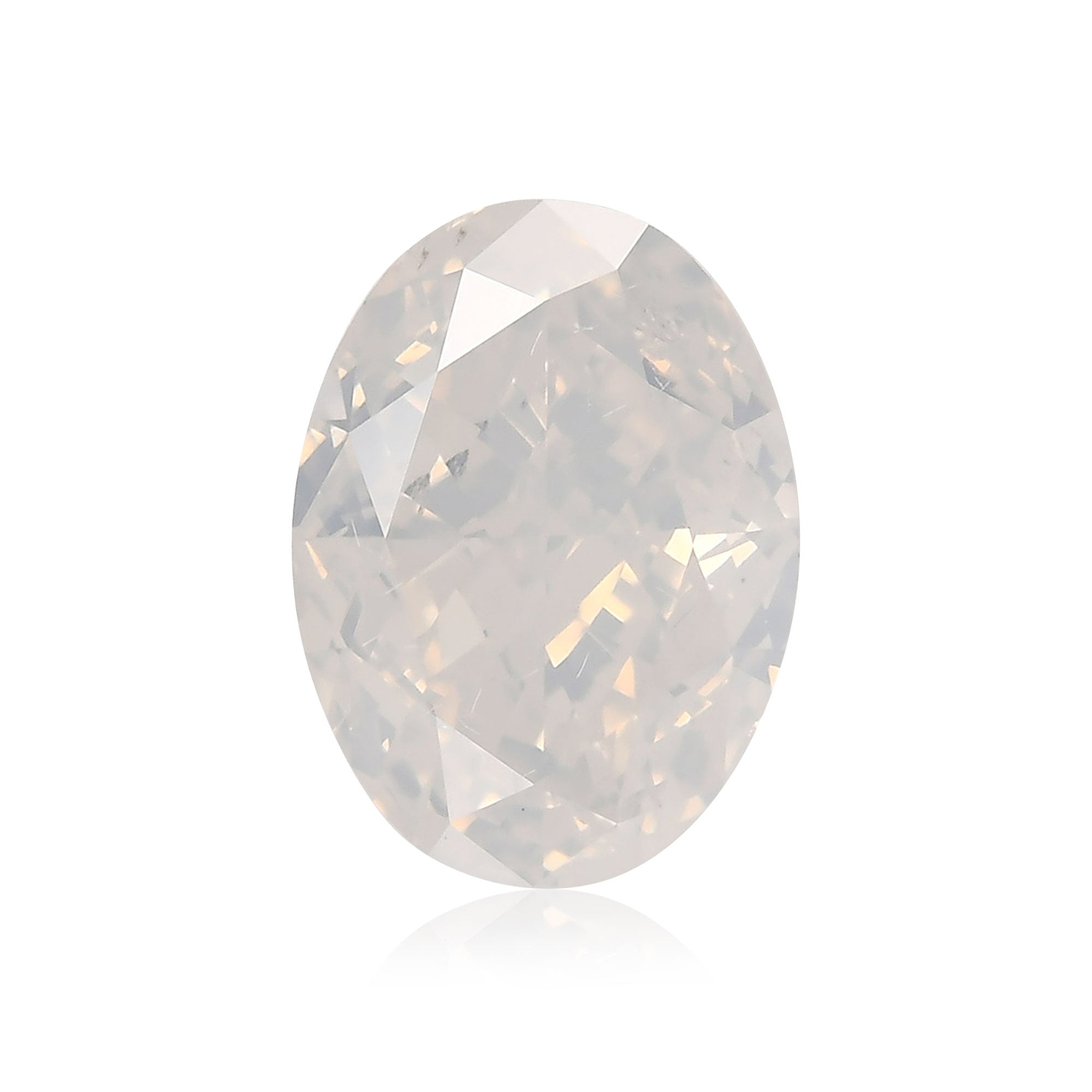 2.50 Carat Fancy White Oval Diamond  GIA