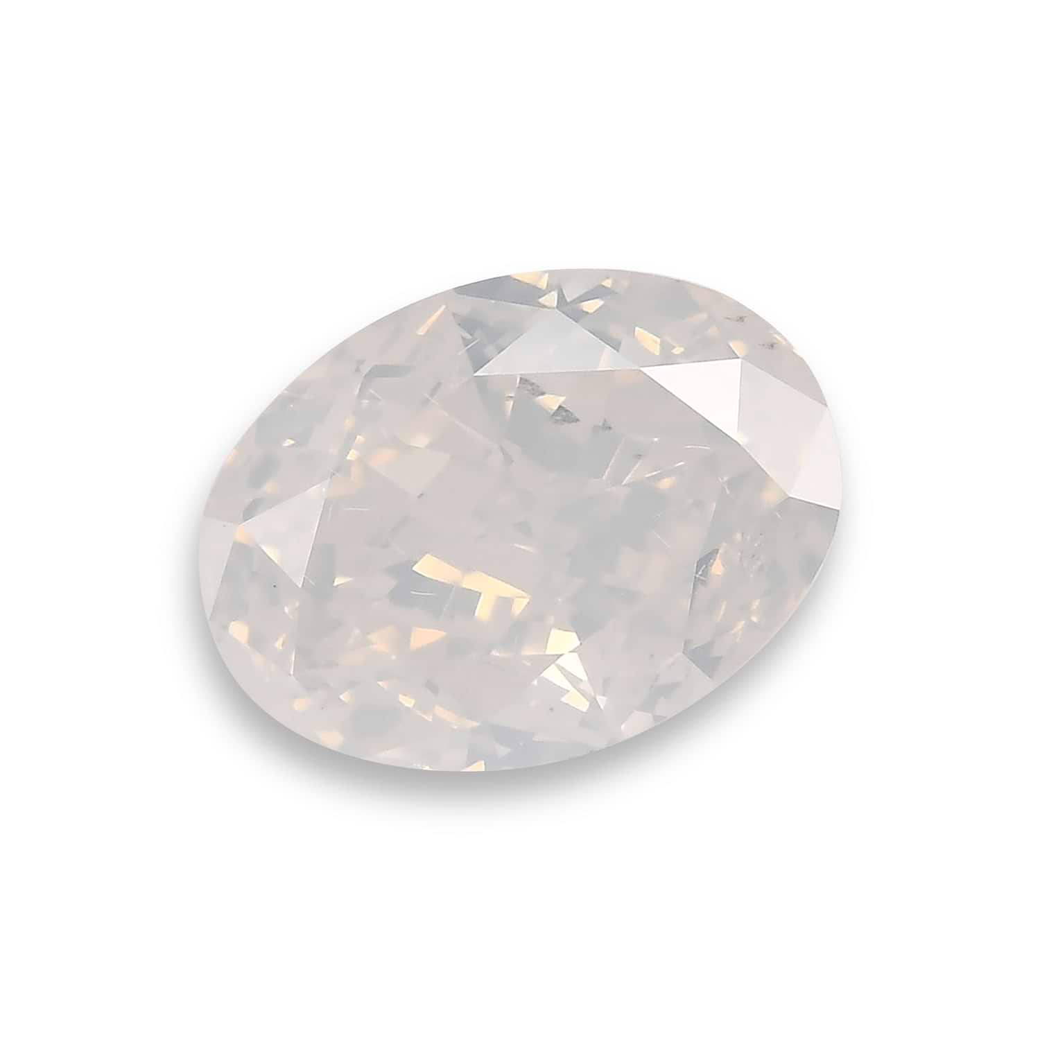 2.50 Carat Fancy White Oval Diamond GIA