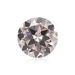 0.37 Carat Fancy Purplish Pink Round Brillant Diamond VS2 GIA