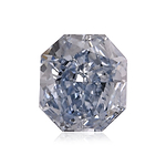 0.74 Carat Fancy Intense Blue Radiant Diamond VS1 GIA