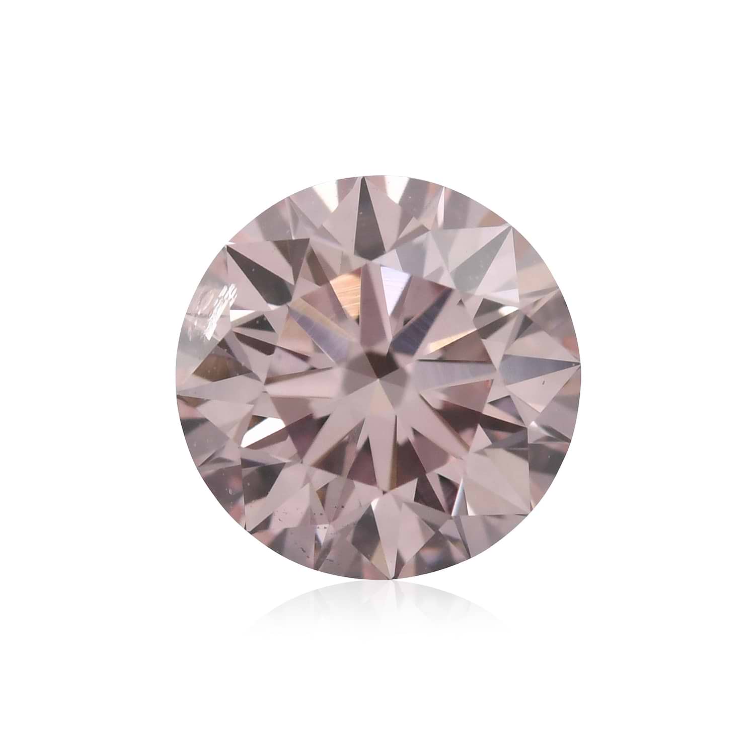 0.70 Carat Fancy Light Pink Round Brilliant Argyle Diamond SI2