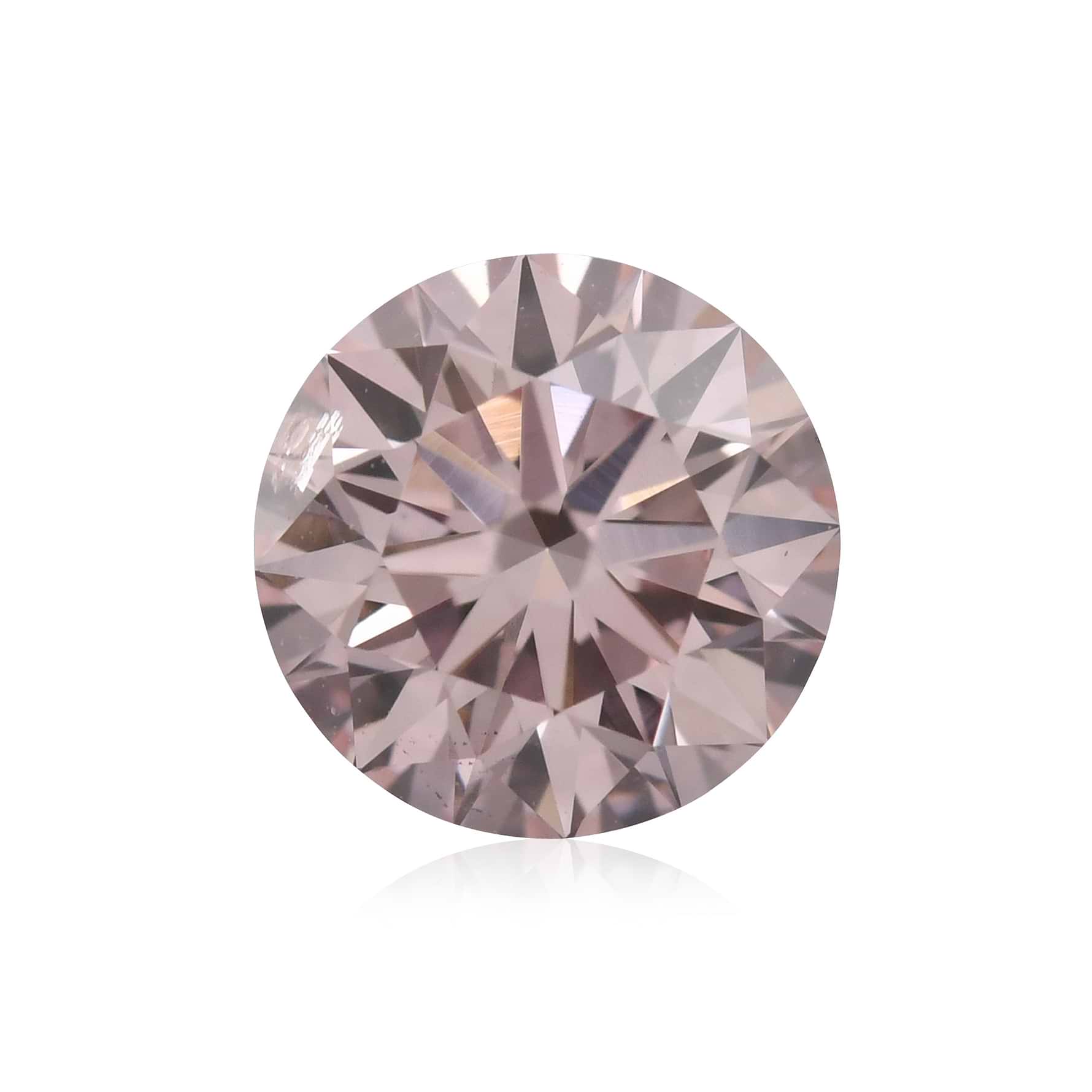 0.70 Carat Fancy Light Pink Round Brilliant Argyle Diamond SI2