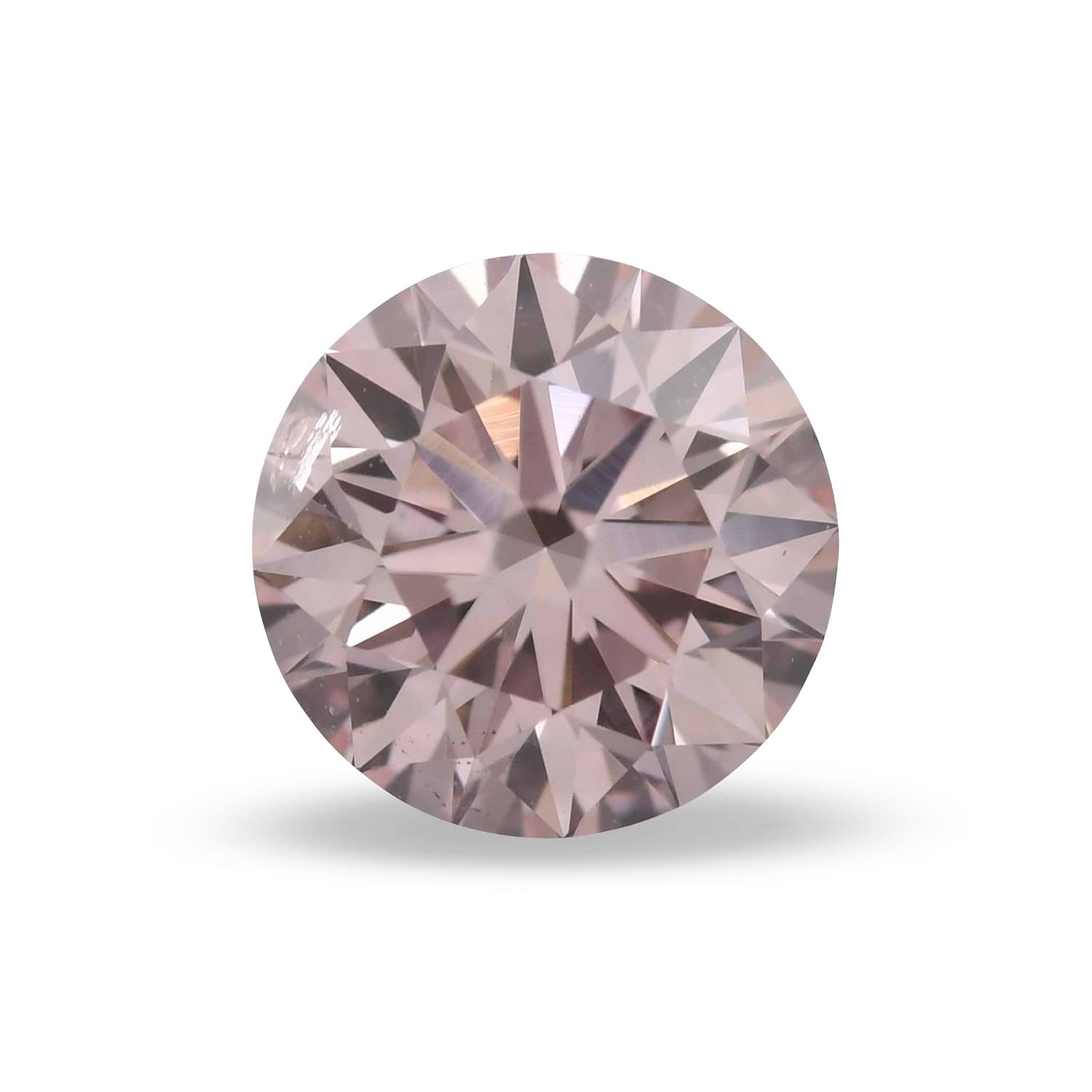 0.70 Carat Fancy Light Pink Round Brilliant Argyle Diamond SI2