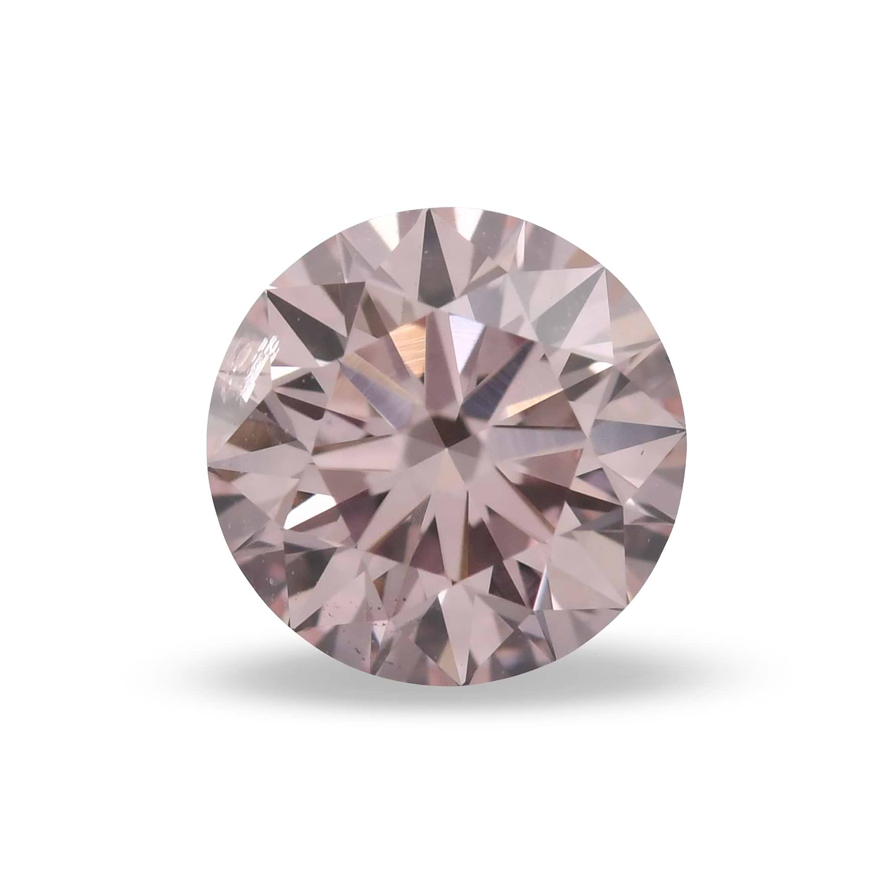 0.70 Carat Fancy Light Pink Round Brilliant Argyle Diamond SI2