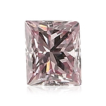 0.19 Carat Fancy Pink Princess Diamond SI1 GIA