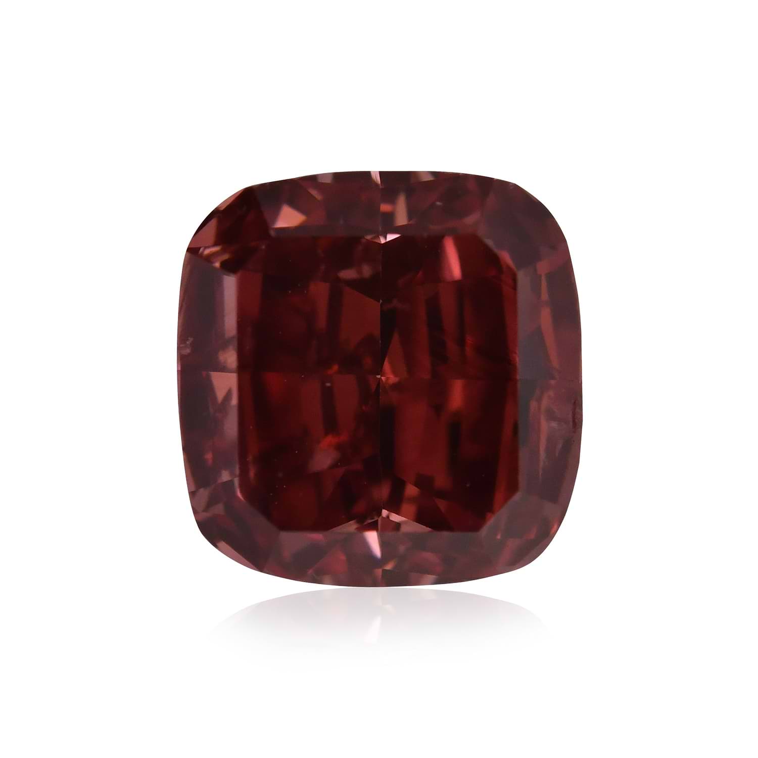 1.38 Carat Fancy Red Cushion Diamond SI2 GIA