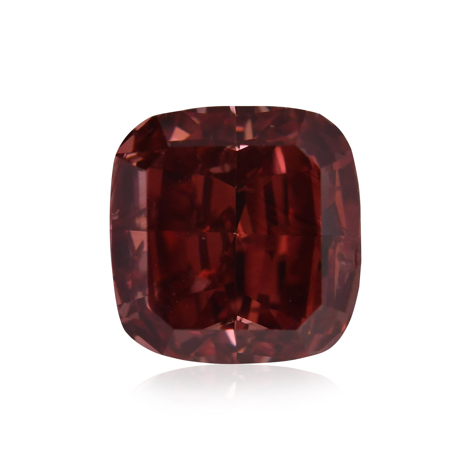 1.38 Carat Fancy Red Cushion Diamond SI2 GIA