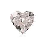 0.44 Carat Faint Pink HEART Diamond SI1 GIA