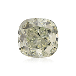 0.73 Carat Fancy Light Green Cushion Diamond VS1 GIA