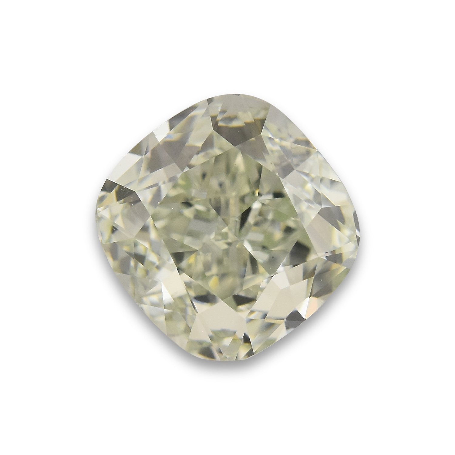 0.73 Carat Fancy Light Green Cushion Diamond VS1 GIA
