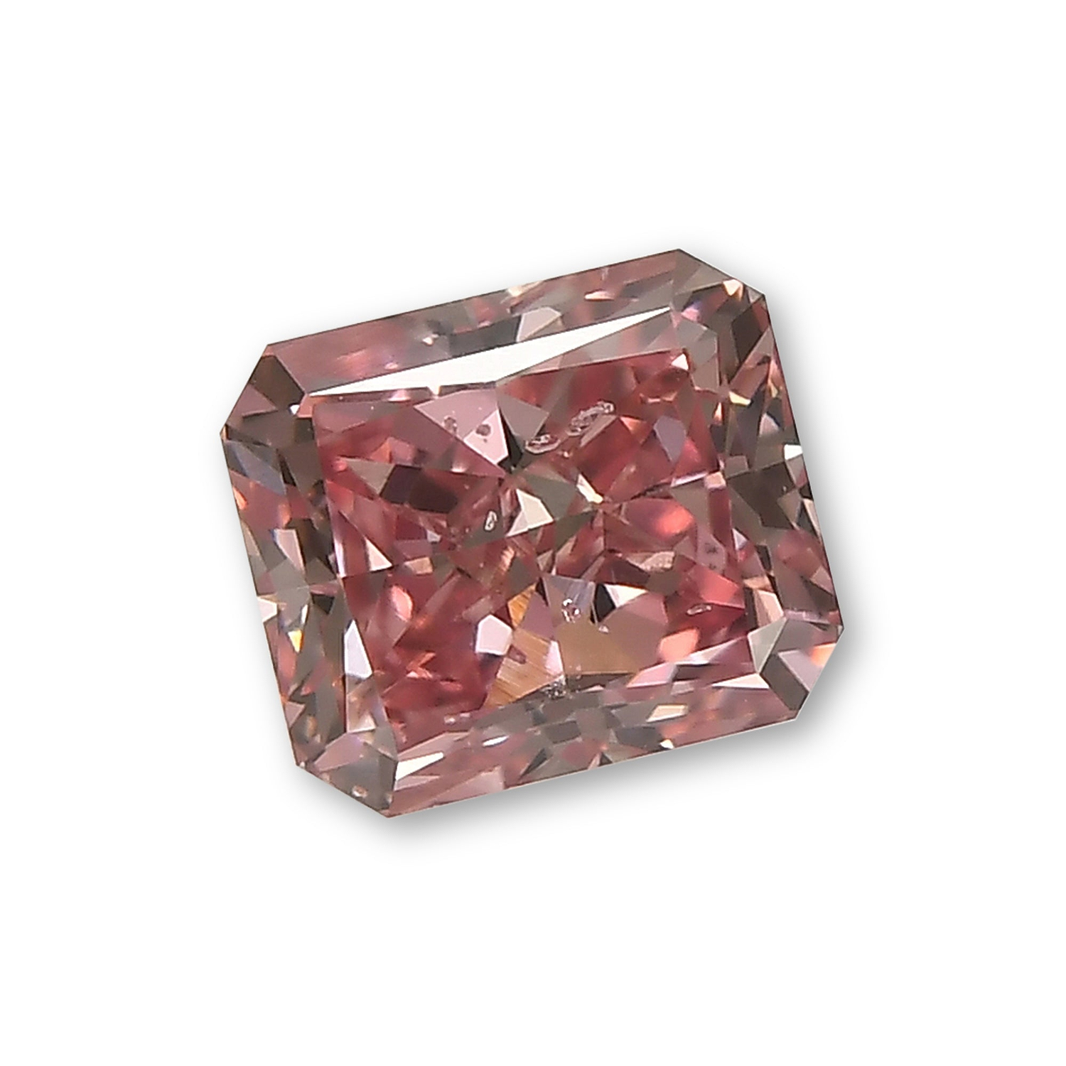 1.24 Carat Fancy Intense Pink Radiant Diamond SI2 GIA