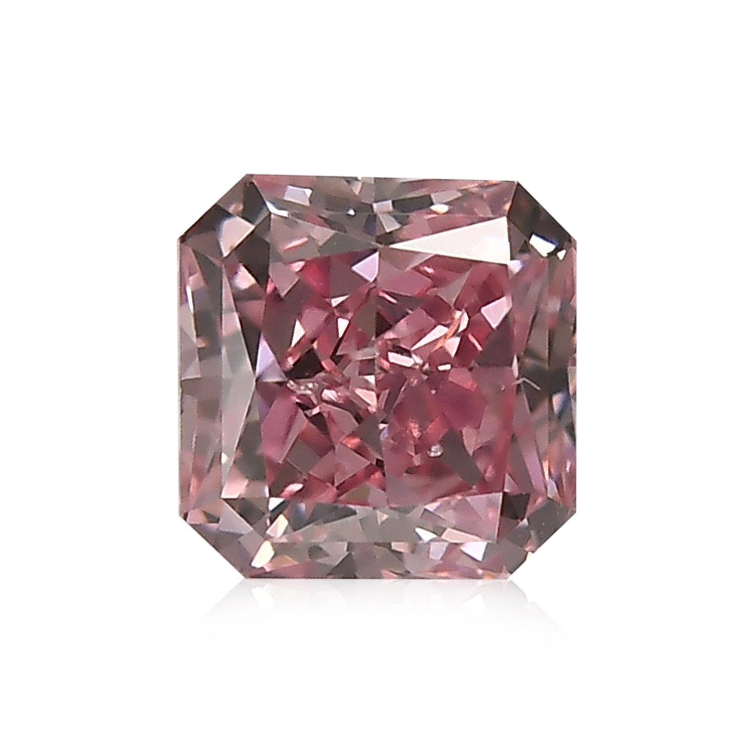 1.05 Carat Fancy Vivid Pink Radiant Diamond SI2 GIA
