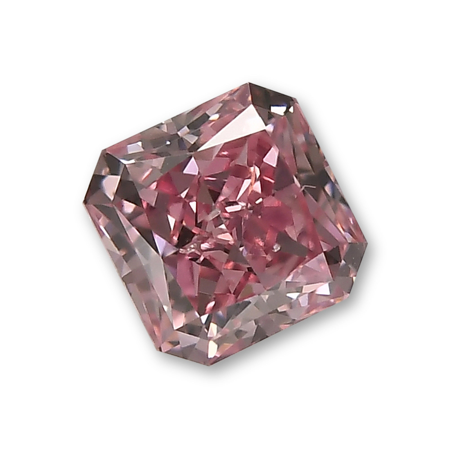 1.05 Carat Fancy Vivid Pink Radiant Diamond SI2 GIA