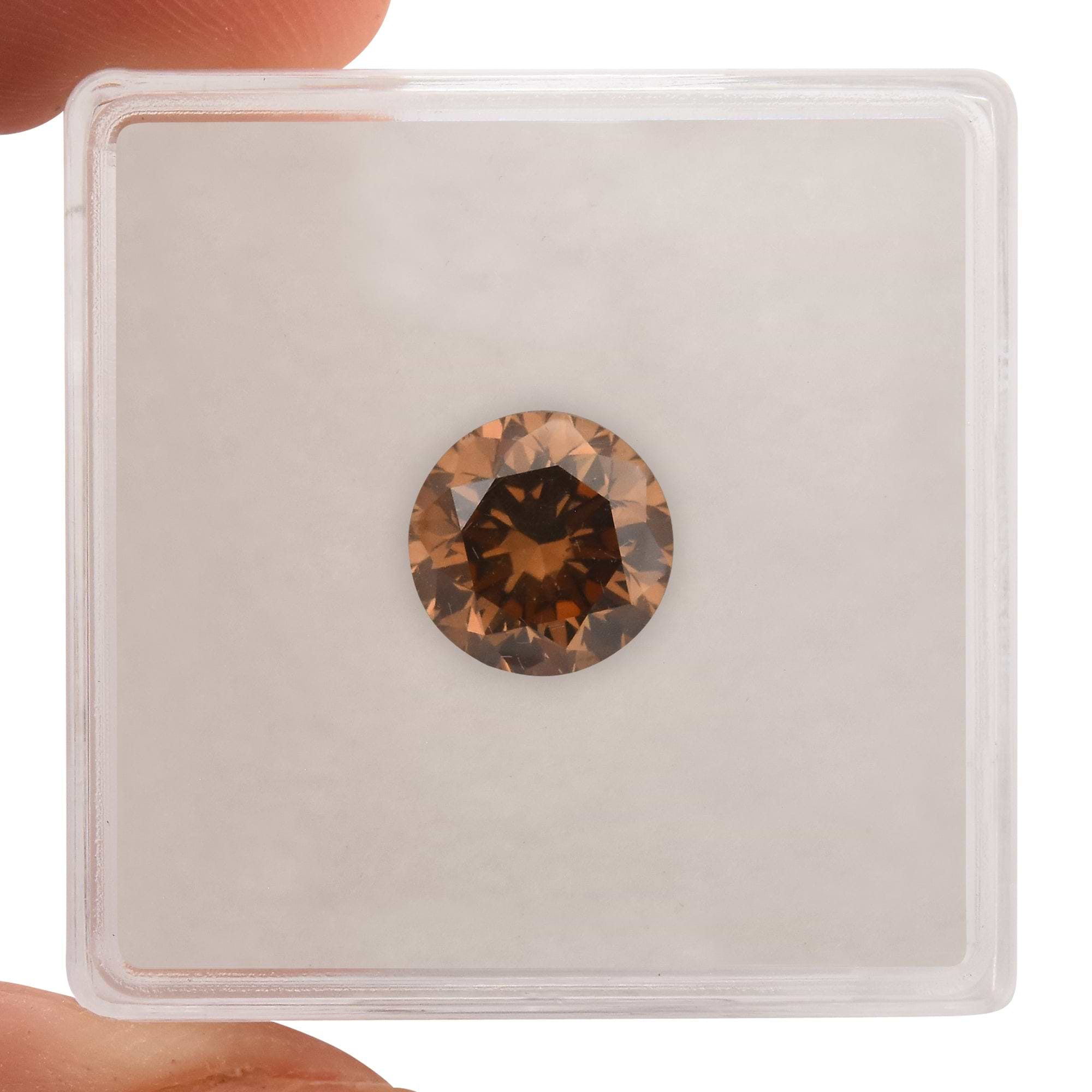 2.36 Ct Fancy Brown-Greenish Yellow/SI2 Round Diamond