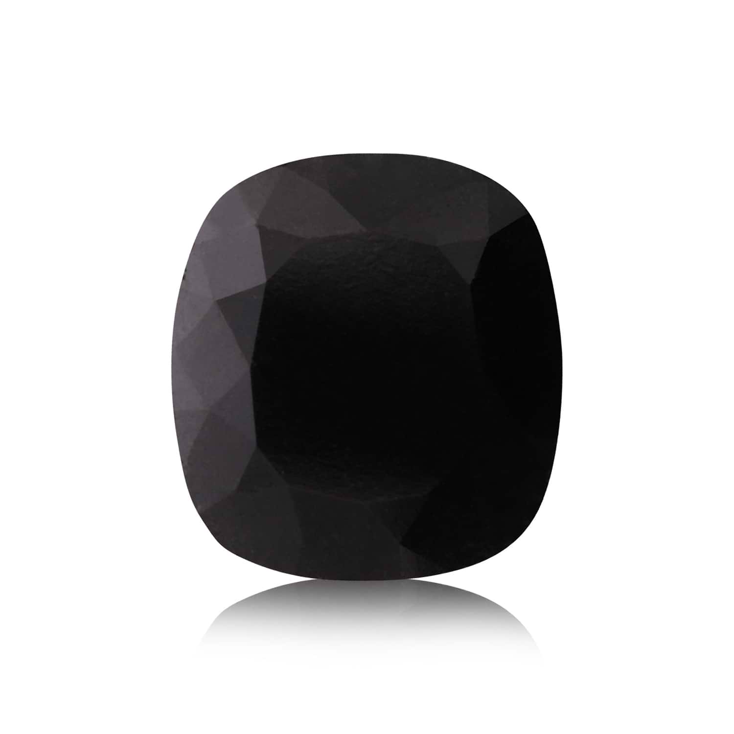 5.14 Carat Fancy Black Cushion Diamond GIA