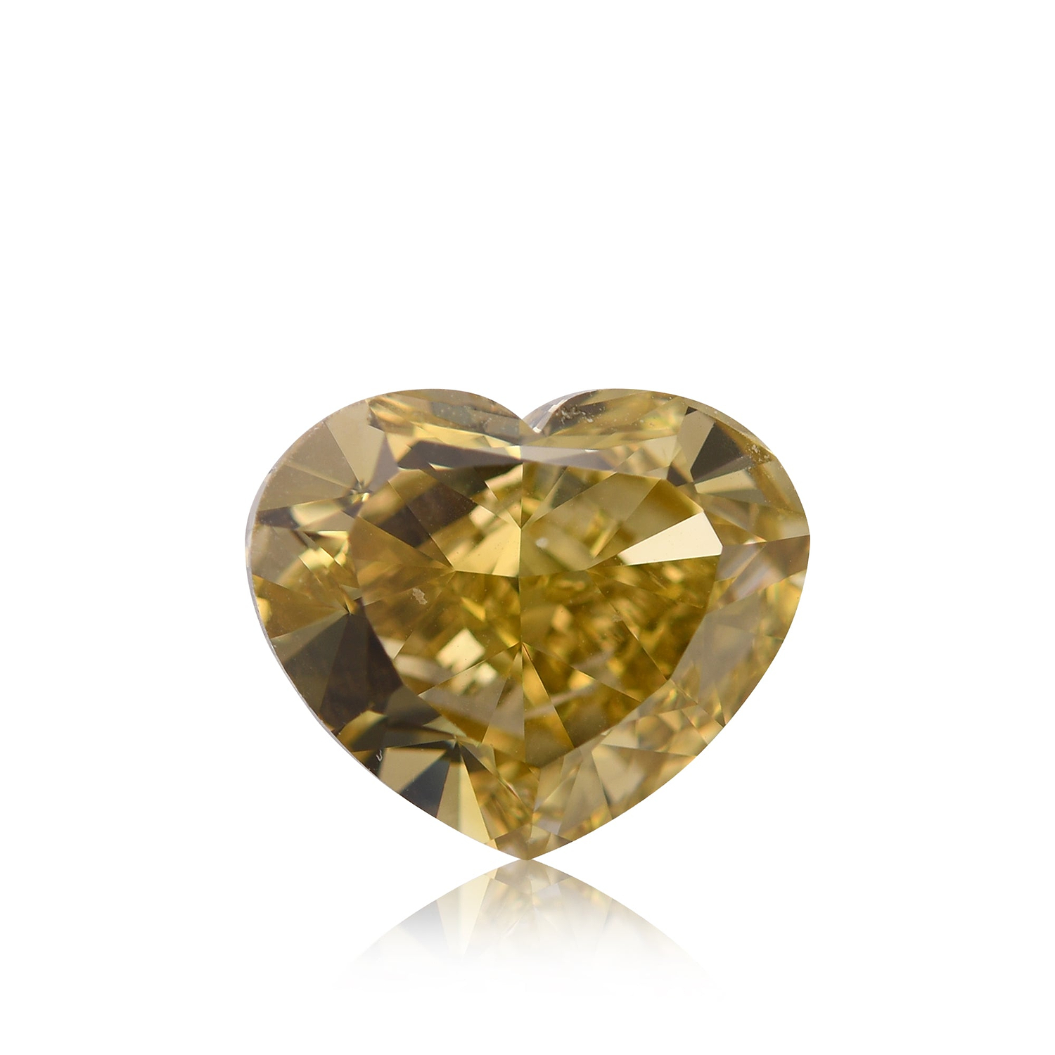 5.38 Carat Fancy Deep Brownish Yellow HEART Diamond VVS2 GIA