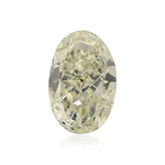 1.09 Carat Light Green Oval Diamond (SI2) GIA