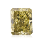 1.24 Carat Fancy Brownish Greenish Yellow Radiant Diamond (SI2) GIA