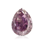 0.16 Carat Fancy Deep Purple Pink Pear Diamond SI2 GIA