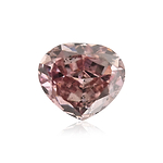 0.26 Carat Fancy Intense Purple Pink HEART Diamond SI2 GIA