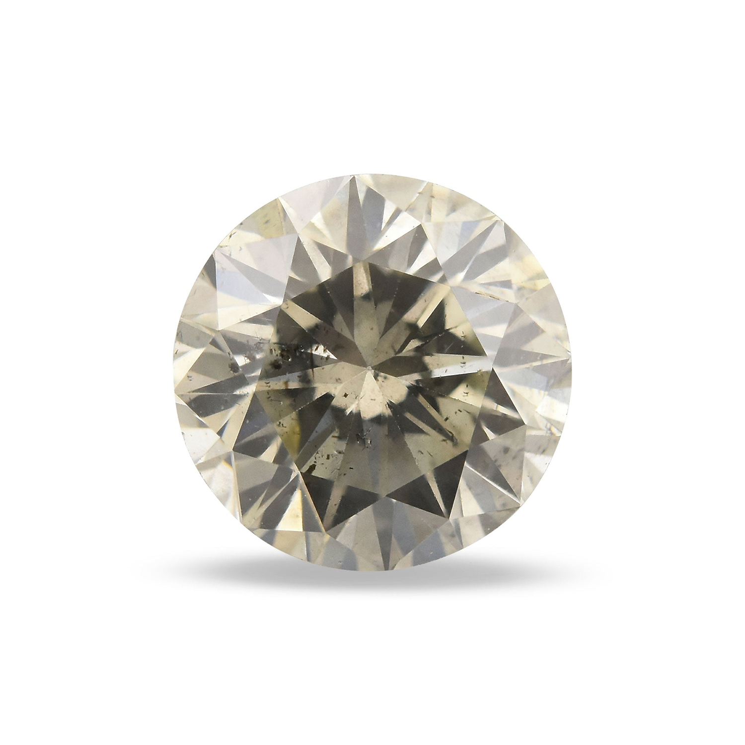 0.76 Carat Fancy Gray Round Brillant Diamond I1 GIA