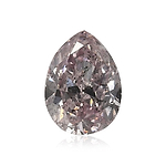 0.51 Carat Fancy Pink Purple Pear Diamond SI2 GIA