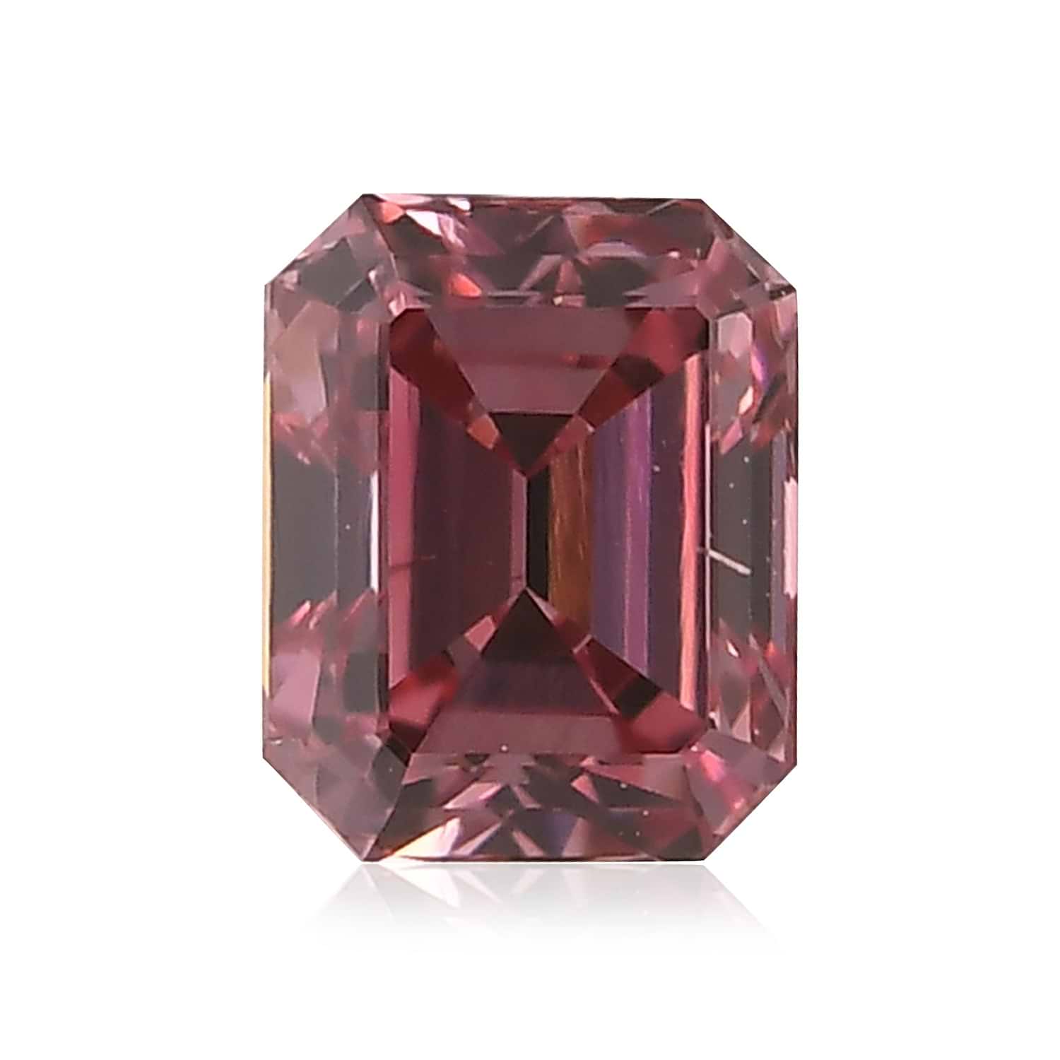 0.28 Carat Fancy Deep Pink Emerald Diamond SI1 GIA