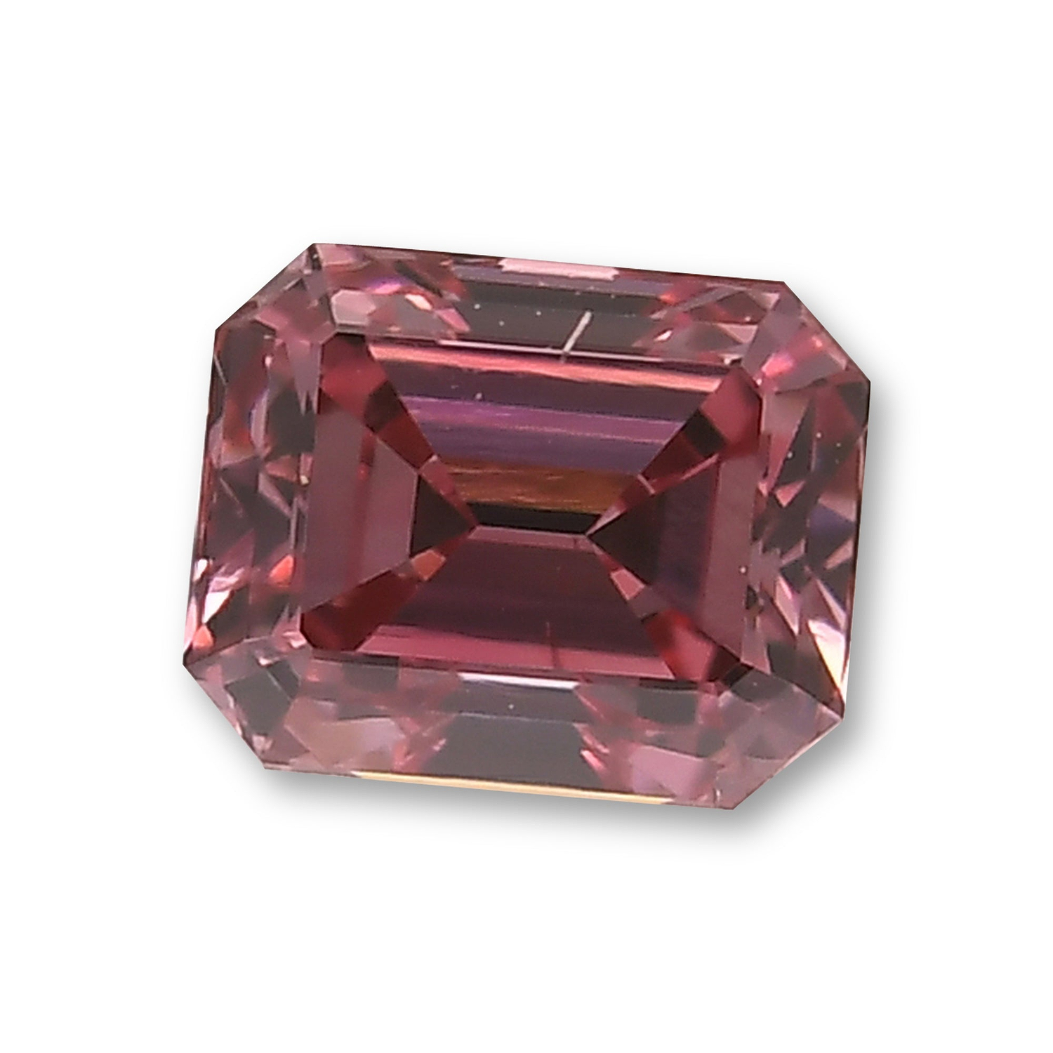 0.28 Carat Fancy Deep Pink Emerald Diamond SI1 GIA