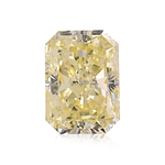 3.07 Carat Fancy Light Yellow Radiant Diamond (I1) GIA