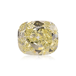 3.01 Carat Fancy Light Yellow Cushion Diamond SI2 GIA