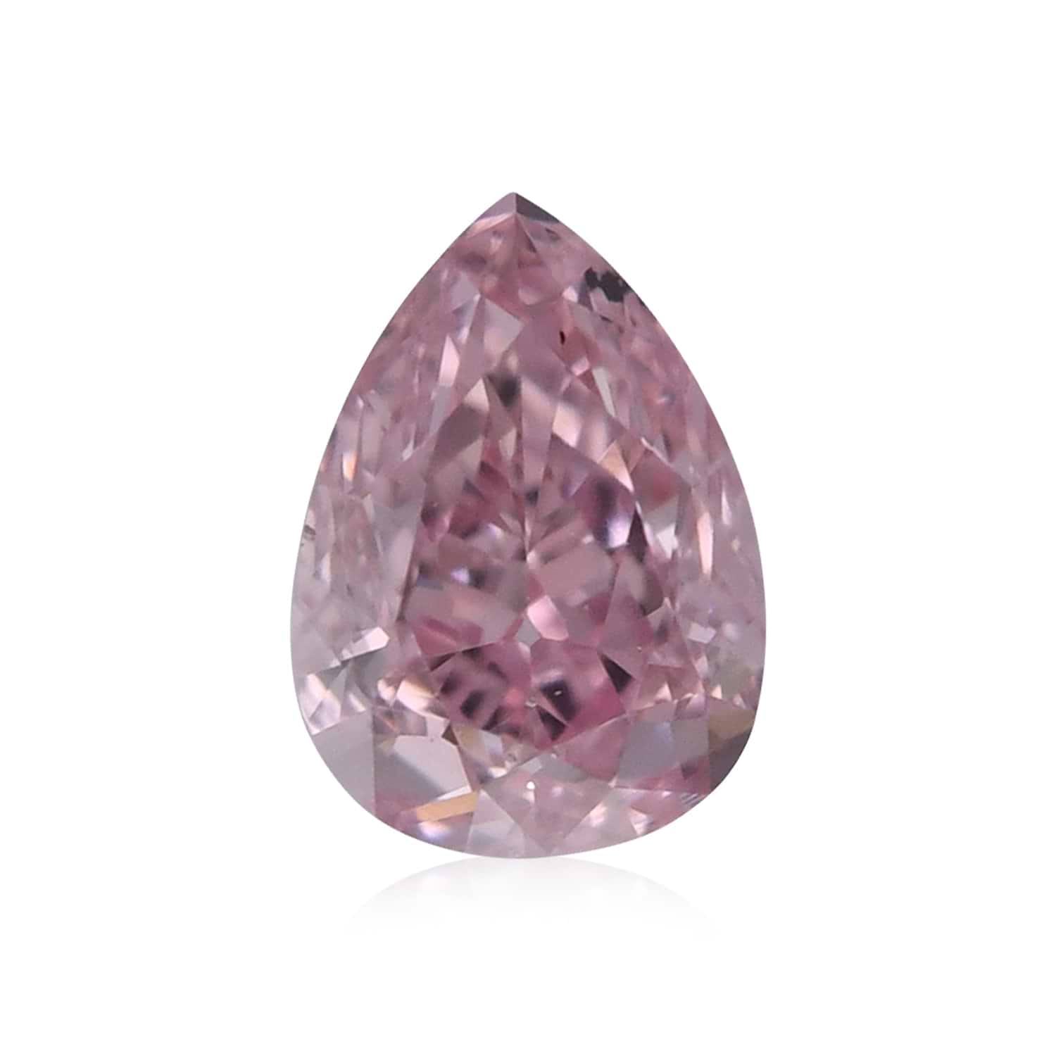 0.20 Carat Fancy Purplish Pink Pear Diamond SI1 GIA