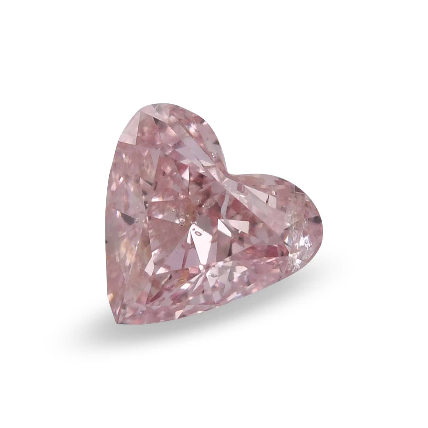 0.32 Carat Fancy Pink HEART Diamond (I1) GIA