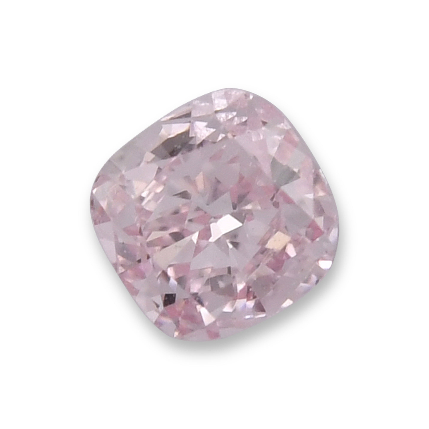0.17 Carat Fancy Purplish Pink Cushion Diamond VVS1 GIA