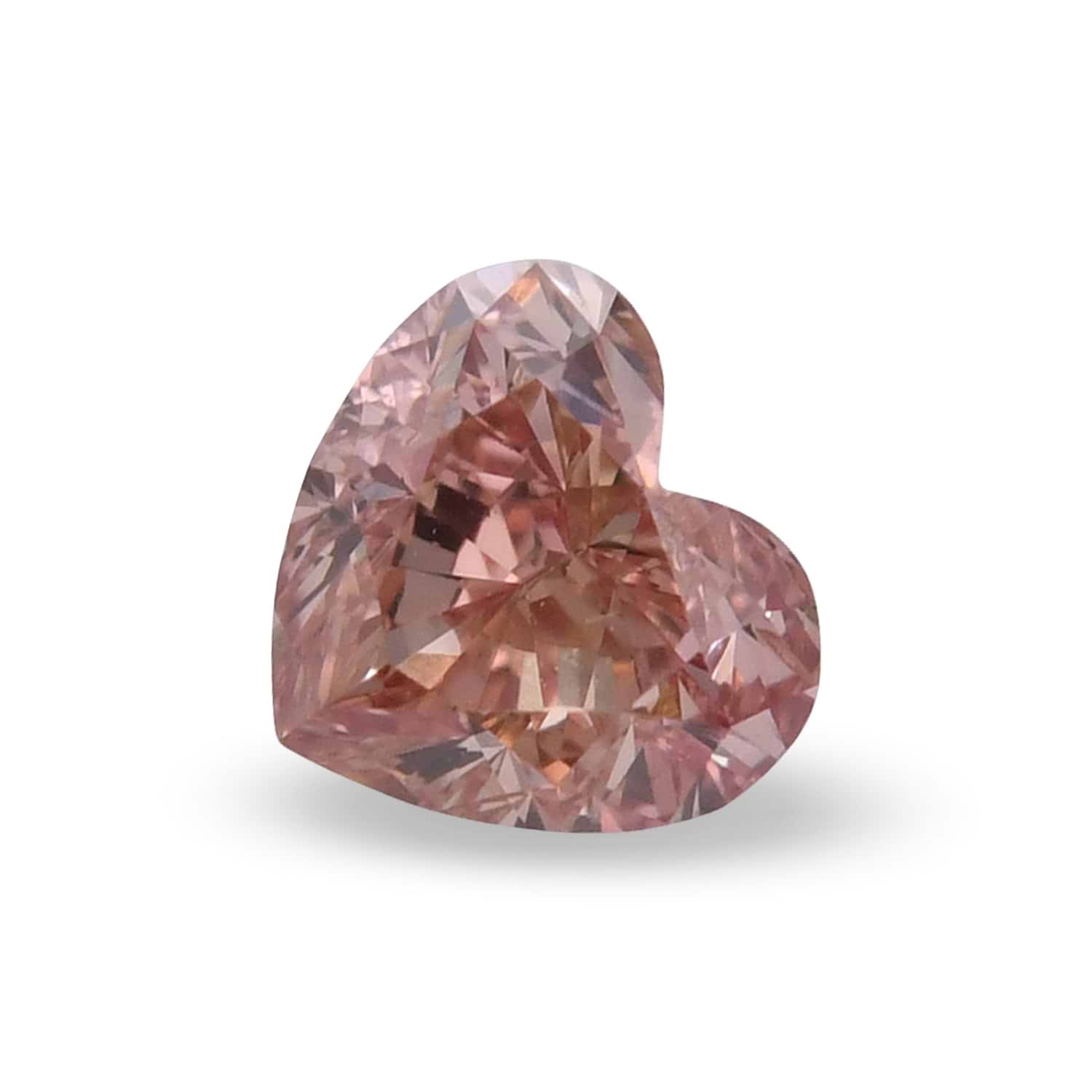 0.37 Carat Fancy Brown Pink HEART Diamond VS2 GIA