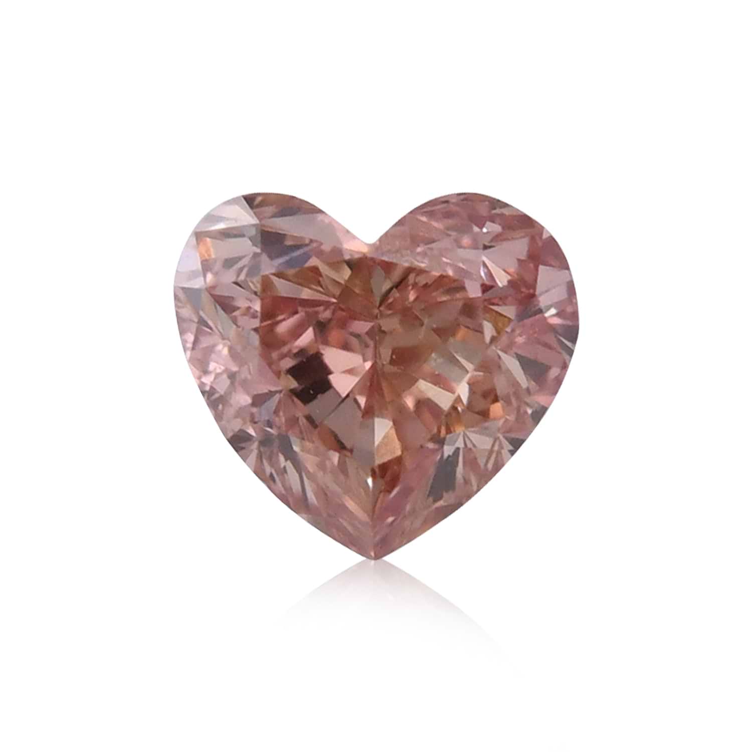 0.37 Carat Fancy Brown Pink HEART Diamond VS2 GIA