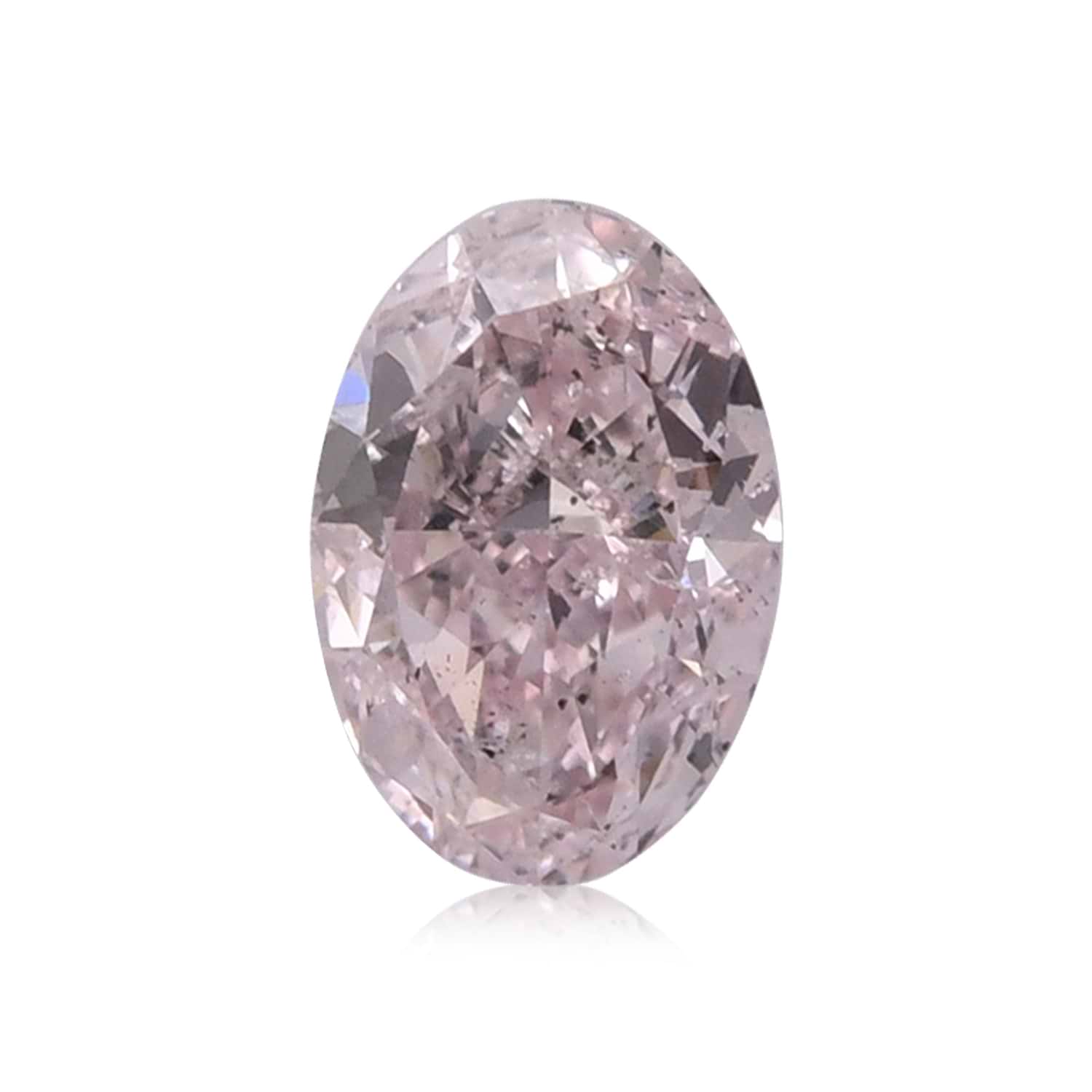 0.51 Carat Light Pink Oval Diamond SI2 GIA