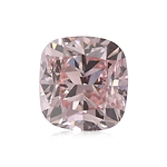 0.25 Carat Fancy Orangy Pink Cushion Diamond VS2 GIA