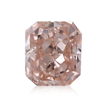 0.20 Carat Fancy Brown Pink Radiant Diamond SI2 GIA