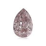 0.26 Carat Fancy Light Orangy Pink Pear Diamond I1 GIA