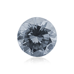 0.34 Carat Fancy Blue Gray Round Brillant Diamond (I1) GIA