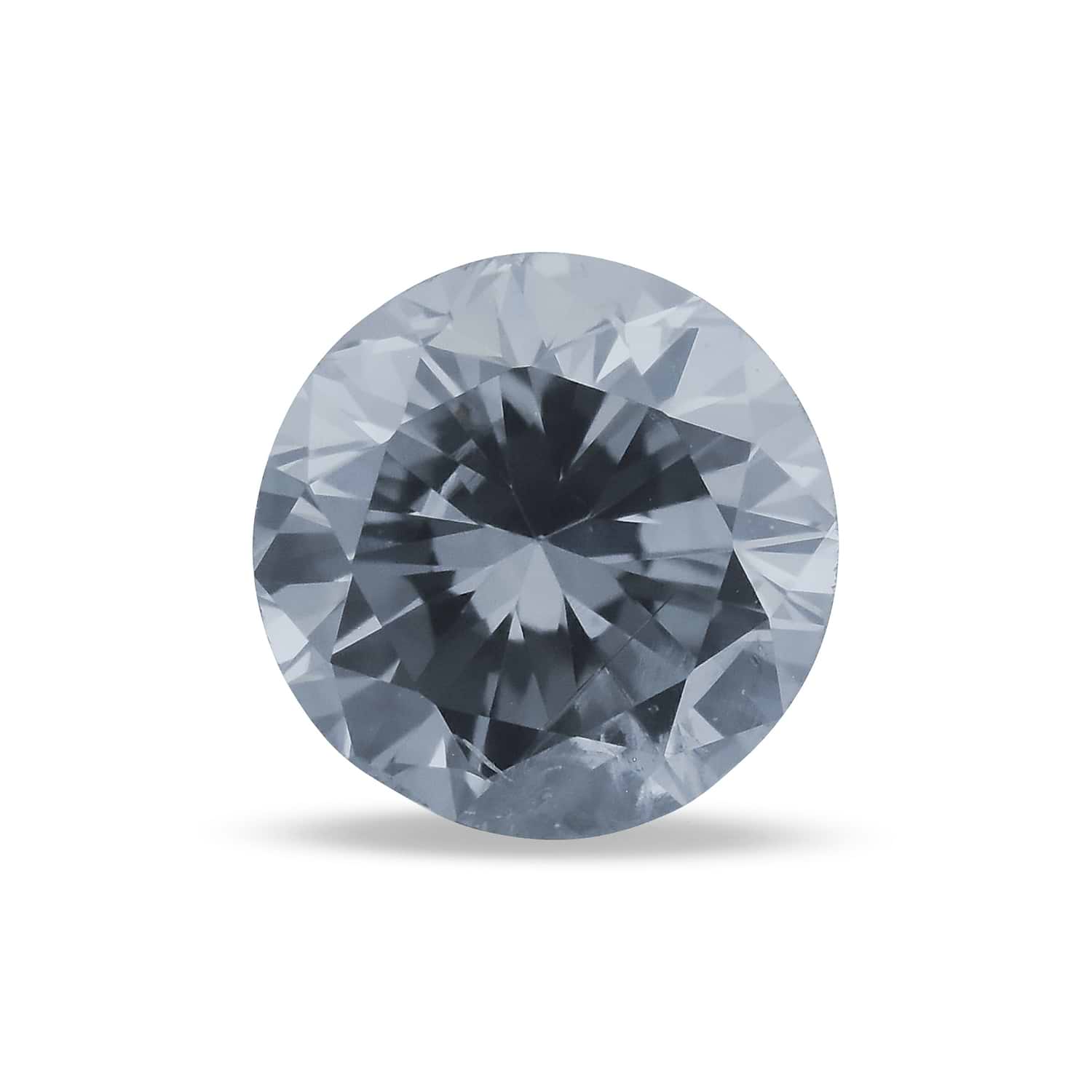 0.34 Carat Fancy Blue Gray Round Brillant Diamond (I1) GIA