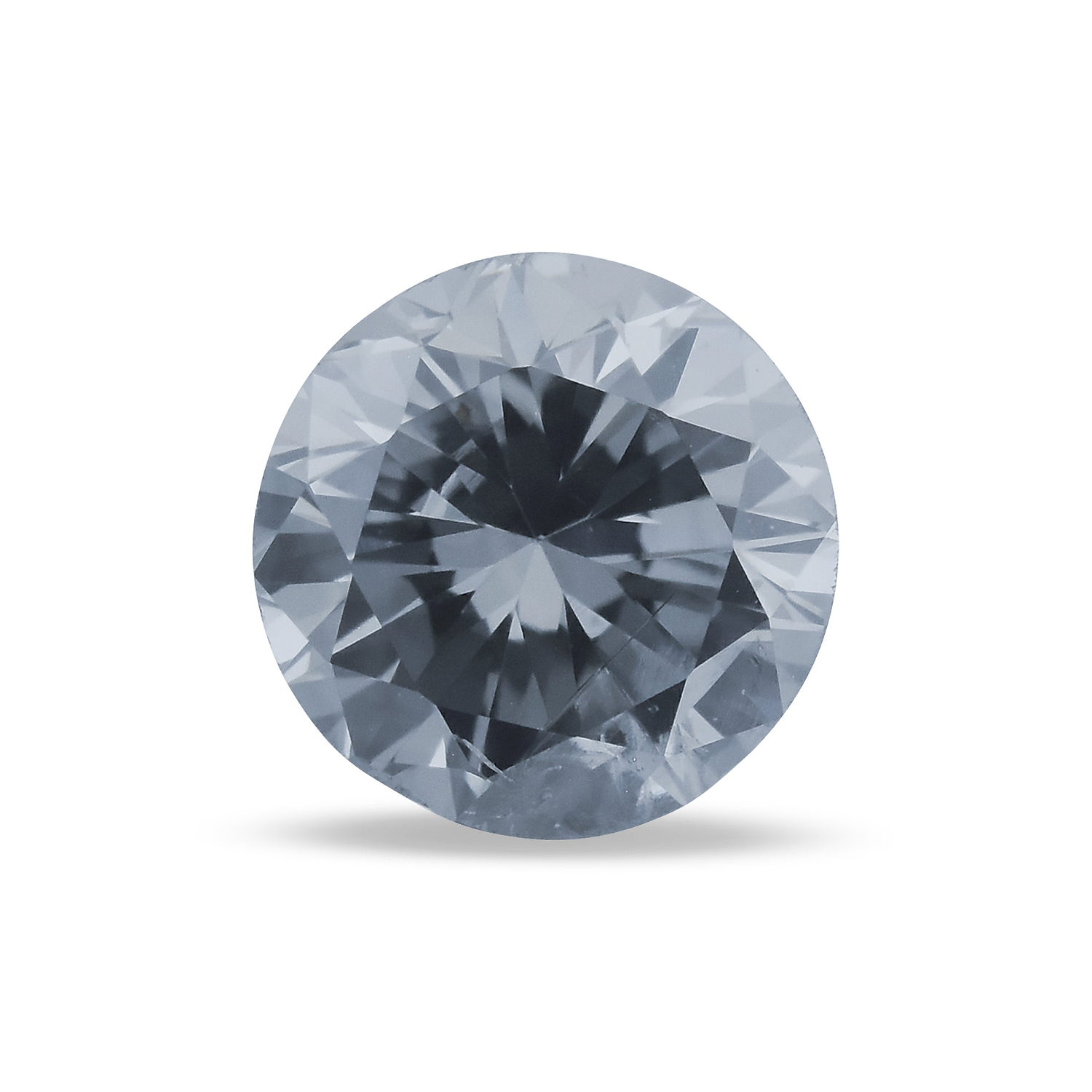 0.34 Carat Fancy Blue Gray Round Brillant Diamond (I1) GIA