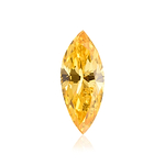 0.39 Carat Fancy Intense Yellow Orange Marquise Diamond (I1) GIA