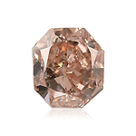 1.05 Carat Fancy Brown Pink Radiant Diamond (SI2) GIA