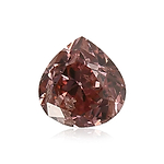 0.41 Carat Fancy Deep Pink Pear Diamond SI2 GIA