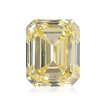 0.68 Carat Fancy Light Yellow Emerald Diamond SI1 GIA