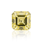 0.73 Carat Fancy Intense Yellow Asscher Diamond SI1 GIA