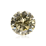 0.63 Carat Fancy Light Yellow Round Brillant Diamond (VS1)