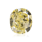 1.21 Carat Fancy Yellow Cushion Diamond VS1 GIA
